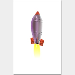 Space Rocket Posters and Art
